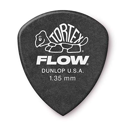 DUNLOP TORTEX® FLOW® PICKS – Standard 1.35 mm – Grey (Set of 12 pieces)