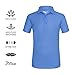JITIMAO Boys Golf Dry Fit Polo Shirt for Age 5-15, Breathable Performance Short Sleeves T-Shirt Slim Fit