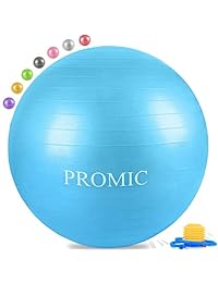 Pelota de ejercicio, antipinchazos y antideslizante, de grado profesional, para yoga, equilibrio, entrenamiento, ejercicio, de Promic