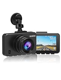 Cámara de salpicadero doble   WiMiUS cámara de salpicadero 1080P DVR grabadora de salpicadero Full FHD cámara de coche 170 gran angular con sensor Sony y visión nocturna infrarroja WDR, sensor G
