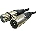 MCSPROAUDIO 2 Pack 50 Foot FT 3 Pin XLR Mic Microphone Cable Male to Female Balanced & Shielded Cables
