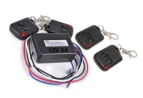 iMBAPrice RM01-4R (4 Remote Control) 12V, 6 Amps, Heavy Duty Boat and Car Universal Remote Control Kit