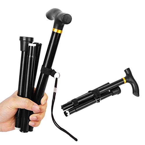 image for Gtlzlz Folding Cane, Trekking Poles for Men, Women, Collapsible Walkin
