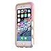 iPhone 6S Plus Case,iPhone 6 Plus Case,BAISRKE [2in1] Heavy Duty Hybrid Hard Case for Apple Iphone 6/6S Plus(5.5 inch) Powder Blue Mint Teal and Coral Pink Split Chevron Design Cover (Gold)