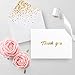 100 Thank You Cards with Envelopes - Thank You Notes, White & Gold Foil - Blank Cards with Envelopes - For Business, Wedding, Graduation, Baby/Bridal Shower, Funeral, Professional Thank You Cards Bulk