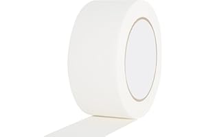 Amogato White Gaffer Tape 2 Inch x 27 Yard,Gaffers Tape White,Adhesive Tape,No Residue Waterproof,Multipurpose,Easy to Tear,Great for Concerts, Weddings or More