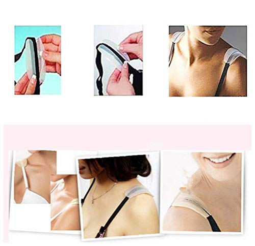 image for Ksweet Women's Bra Strap Cushion Pads 3/4 Pairs Non-slip Shoulder Pad 