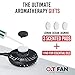 Hands Free Portable Hanging Neck Fan - Rechargeable 2500 mAh Battery Operated Mini USB Personal Fan - 4 Aromatherapy Gift Pads - 2 Fans With 360 Degree Rotation - 3 Air Cooling Speeds 7 LED Lights (1)