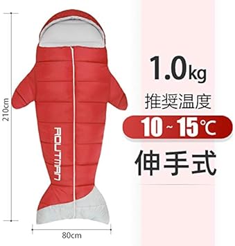 Amazon Routman 人気の新しい 人魚 寝袋 冬用 夏用 かわいい女の子用 手足解放 足元を開 け かわいい 便利な 自由に動 キャンプ 防水 大人用 2x80cm 赤 Red 1 0kg 5 Routman 寝袋 シュラフ