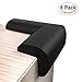 Foam Corner Protectors | 8-Pack Foam Caring Corner Guards by The Hamptons Baby | Safety Furniture Bumpers | Long Lasting, Pre-Applied Adhesive | Sharp Corner Cushions (Black)