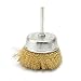 7pc Brass Wire polishing Brush Wheel & Cup Set brass cup brush with 1/4-Inch Shank 0.13mm true brass wire