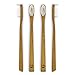 Toothbrush – As Seen On E! TV With Kathy Ireland! – Kids Natural Bamboo Toothbrush – Extra Soft Bristles For Kids 18 Months and Up – BPA-Free – 4 Pack