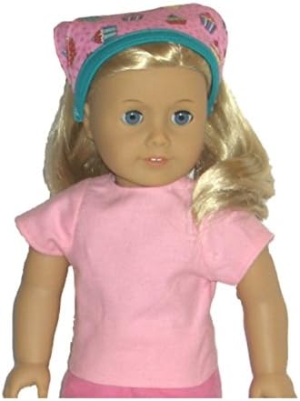 18 Inch Doll Tshirt in Pink - Fits American Girl Tenney and Truly Me - Summer Clothing Tee Shirt