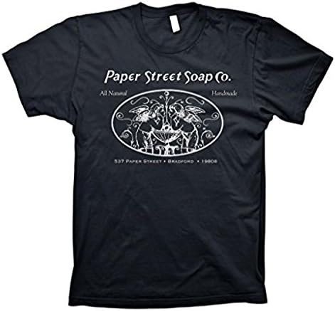 OLDYILI Paper Street Soap Company "All Natural, Hand Made" Fight Club -?Tyler Durden T-shirt?-?Black