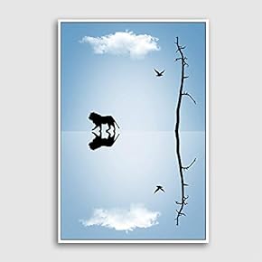 Framed Canvas Wall Art for Living Room, Bedroom Sky Canvas Prints for Modern Home Decoration Ready to Hang - 16"x24" inches