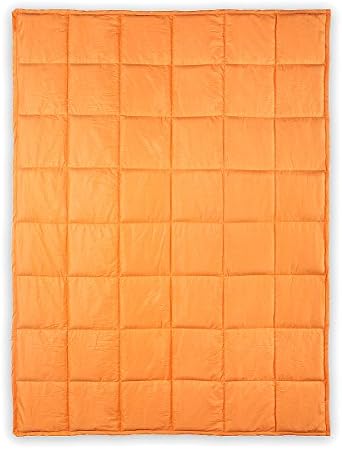 DreamStill Weighted Blanket Therapy for Kids and Adults | Improve Sleep Quality | Reduce Anxiety related to ADD, Autism, Sensory Processing Disorder, PTSD and Insomnia 42” X 56” (Orange 7 Pounds)
