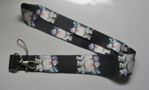 Ghostbusters Marshmallow Man Black Color Lanyard Keychain ~Super Hero~