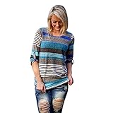Gillberry Fashion Women Polyester Loose Blouse Ladies Casual Tops T-Shirt
