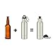 Stainless Steel Bottle Insulator Coolers - 2 Pack - Keep Beer or Beverage Ice Cold Longer - Fits most 12 oz bottles - Holder uses Liquid Tight Seal with Opener