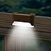 Kleeger Solar Power Deck Lights - Outdoor Lighting For Your Garden, Yard, Stair & Patio Pathway. Auto Dusk To Dawn Feature (3 Pack)