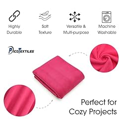 Pico Textiles 1 Yard - Fuchsia Solid Fleece Fabric
