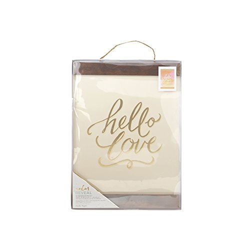American Crafts 375860 Hello Love Crate Paper Watercolor Hanging Print Color Reveal 11 X 15 Hello Love