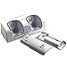 Sminiker Professional Dual Wii Remote Charger Charging Station with 2 Rechargeable Batteries & LED Light for Wii Remote Control- (Original Wii Controllers Not Included)White