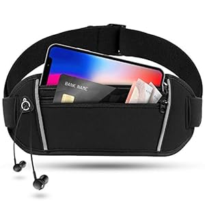 elinch Sportheuptas voor joggen, fitness en hardlopen, ideaal om mee te lopen, heuptas met reflector, looptas, mobiele…