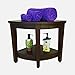 Oasis FULLY ASSEMBLED Teak Corner Shower Bench With Shelf - Shower Sitting, Storage, Shaving Foot Rest