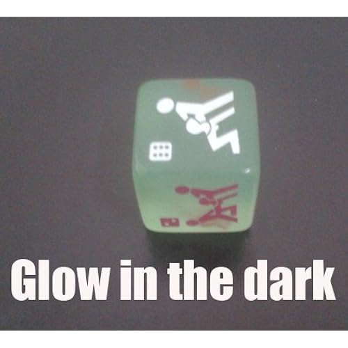 Novelty 12 Sided Erotic Adult Dice Toys Couple Game and Glow in the Dark Erotic Dice ?Set of 4? Health & Household, Sexual Wellness, Adult Toys & Games, Sex Games