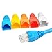 uxcell 100 Pcs Soft Plastic Ethernet RJ45 Cable Connector Boots Cover