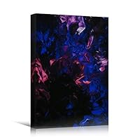 Canvas Wall Art Liquid Abstrac Colorful Decorative Elements Mixed Media Multicolor Swirly - 12x18 inches