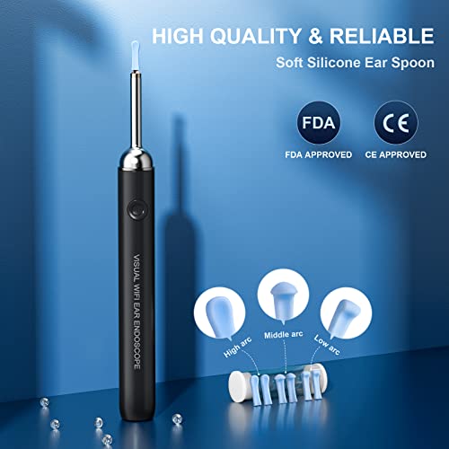 Ear Wax Removal Tool Camera 1080p Visual Earwax Remover Otoscope