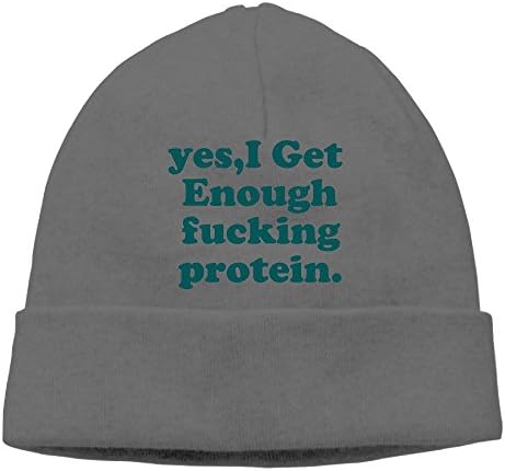 Yes,I Get Enough Fucking Protein Jogging Unisex Men/woman Fashion Skull Cap Hip Hop Baseball Cap DeepHeather