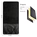 DOESIT Magazine Holders,Black Velvet Sofa Armrest Organizer with 5 Pocket Organizer for Remote Control, Cell Phone,Magazines,Pencil