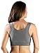 Extra Soft Organic Cotton Wireless Nursing & Maternity Sleep Bra (Grey, Large-Busty)