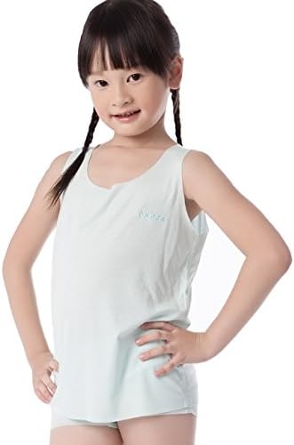 NASSE Girls Modal Sleeveless Tees Free-Cut Tank Tops Round Neck Vest Undershirts