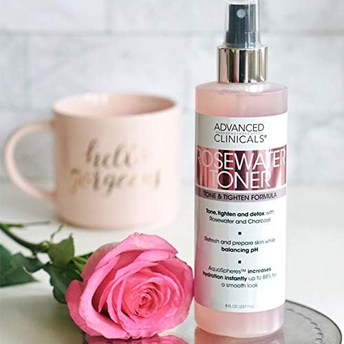 advanced clinicals rosewater toner