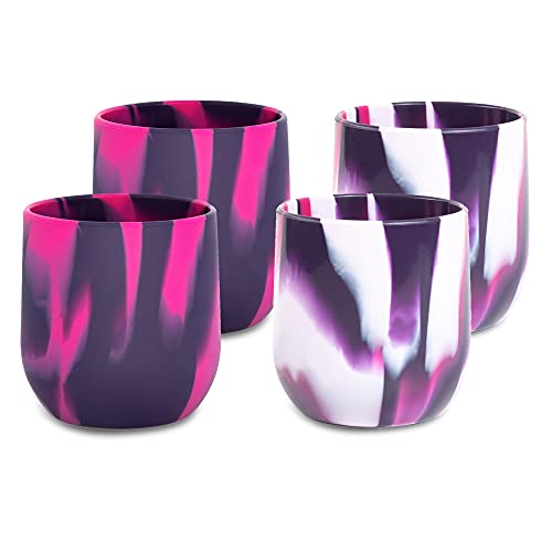 Silipint Silicone Unbreakable Wine Glasses. Dishwashersafe Stemless