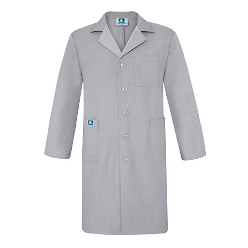 Adar Universal Mens 39" Labcoat with Inner Pockets - 803 - Silver Gray - 50