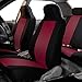 FH Group Car Seat Covers Front Set Cloth -Car Seat Cover for Bucket Seat 1 Piece SeatCover,Universal Fit Car Seat Cover,Washable Car SeatCover,Automotive Seat Covers for SUV,Sedan,Van Burgundy