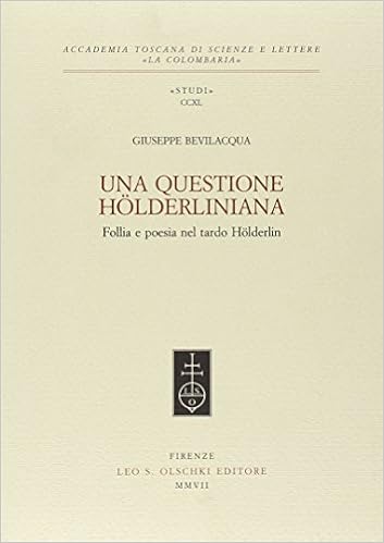 Giuseppe Bevilacqua, Una questione hölderliniana (cover)