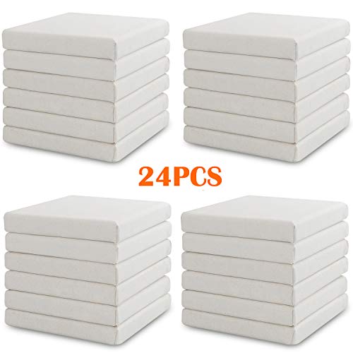 CBTONE 24 Pack Mini Canvas Panels 4" x 4", 100% Small Cotton Stretched Canvas Boards for Painting Craft Drawing Small Acrylics Canvas (Pack of 24) - Thumbnail 7