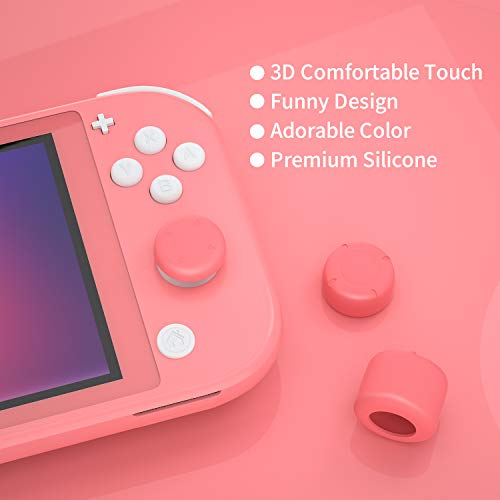 Switch lite Coral Thumb Grips, Switch lite Coral Accessories, Joystick