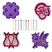 Lunch Punch Sandwich Cutters (Magical Bundle) 4 Fun Food Cutters, 10 long food picks