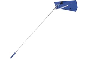 Generic Roof Rake Roof Snow Rake Portable Extendable Handle Detachable with Wheel Snow Roof Rake for Lawn Garden House Roof W