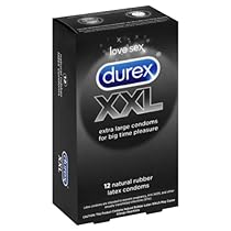 Durex XXL Extra Large Lubricated Condoms, 12 Count