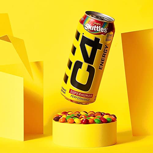 C4 Energy Drink, Starburst & Skittles Variety Pack, Carbonated Sugar