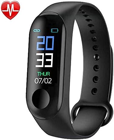 Kicoco Fitness Tracker Watch, Pedometer Watch Activity Tracker Smart Wristband with Heart Rate/Sleep Monitor Healthy Tracker, Distance and Step Counter Pedometer, Calorie Counter for Sports (Black21)