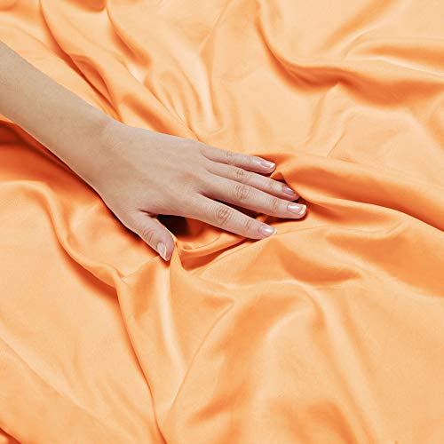 5 Twin+Size+Sheets+Orange+Microfiber